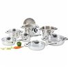 Image 1 : Chef's Secret 14pc Heavy-Gauge Stainless Steel Cookware