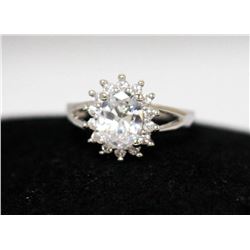 SILVER CZ RING