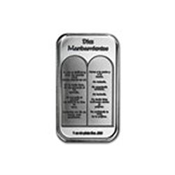 1 oz Silver Bar - Ten Commandments (Spanish)