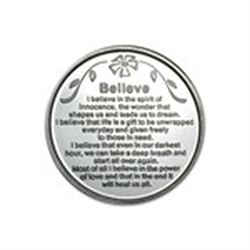 1 oz Silver Round - Believe (w/Red Pouch & Cap)