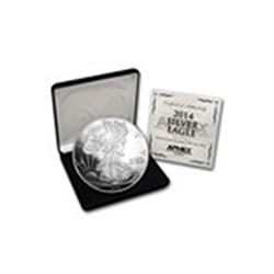 4 oz Silver Round - 2014 Silver Eagle (w/Box & COA)