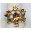 Image 2 : 4.20 CTW CITRINE RING .925 STERLING SILVER