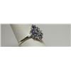 Image 2 : 0.85 CTW TANZANITE RING .925 STERLING SILVER