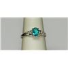 Image 1 : .925 STERLING SILVER W/ BLUE CZ