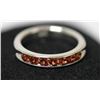Image 1 : .925 STERLING SILVER 0.50 CTW GARNET RING
