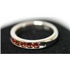 Image 2 : .925 STERLING SILVER 0.50 CTW GARNET RING