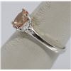 Image 2 : LIGHT PEACH CZ .925 STERLING SILVER RING