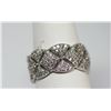 Image 1 : BEAUTIFUL .925 STERLING SILVER BAND RING W/ CZ EMBEDDED