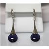 Image 2 : 69.50 CTW Synthetic stone Pendant and earing set .925 S