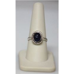 3.25 CTW Antique Style Tanzanite Oval Ring .925 Sterlin