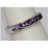 Image 2 : 0.69 CTW AMETHYST RING .925 STERLING SILVER