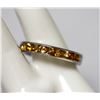 Image 1 : .925 STERLING SILVER CITRINE RING 0.35 CTW