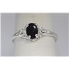 Image 1 : BLACK CZ  .925 STERLING SILVER RING