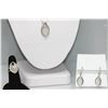 Image 1 : 1.38 CTW MICRO PAVE CZ EARRING, RING,PENDANT SET .925 S