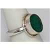 Image 2 : 4.01 CTW EMERALD  RING .925 STERLING SILVER