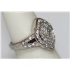 Image 2 : 5.23 CTW DIAMOND CZ Ring .925 Sterling Silver