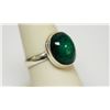 Image 2 : .925 STERLING SILVER EMERALD RING 11.11 CTW