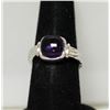 Image 2 : AMETHYST RING .925 STERLING SILVER 2.79 CTW