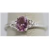 Image 1 : LIGHT PURPLE CZ .925 STERLING SILVER RING