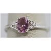 Image 1 : LIGHT PURPLE CZ .925 STERLING SILVER RING