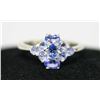 Image 1 : .925 STERLING SILVER 0.79 CTW TANZANITE RING