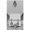 Image 2 : 1.65 CTW MICRO PAVE CZ EARRING, RING,PENDANT SET .925 S