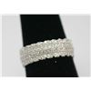 Image 1 : BEAUTIFUL .925 STERLING SILVER BAND RING W/ CZ EMBEDDED