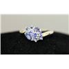 Image 2 : TANZANITE RING .925 STERLING SILVER 0.90 CTW
