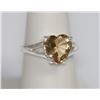 Image 1 : LIGHT BRWON CZ .925 STERLING SILVER RING