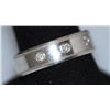 Image 2 : 0.14 CTW DIAMOND RING .925 STERLING SILVER