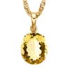 Image 1 : GENUINE 0.50 CTW CITRINE 10K SOLID YELLOW GOLD PENDANT