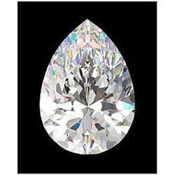 GIA CERT 0.9 CTW PEAR DIAMOND H/VS1