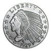 Image 1 : 1 oz Silver Round - Incuse Indian