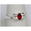 Image 2 : RED CZ .925 STERLING SILVER RING