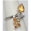 Image 2 : 1.17 CTW CITRINE RING .925 STERLING SILVER