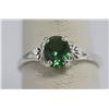 Image 1 : GREEN CZ  .925 STERLING SILVER RING
