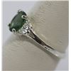Image 2 : GREEN CZ  .925 STERLING SILVER RING