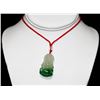 Image 1 : WHITE AND GREEN JADE CHINESE GOOD LUCK CHARM NECKLACE