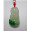 Image 2 : WHITE AND GREEN JADE CHINESE GOOD LUCK CHARM NECKLACE