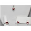 Image 1 : BEAUTIFULL .925 STERLING SILVER RED CZ STONE PENDANT SE