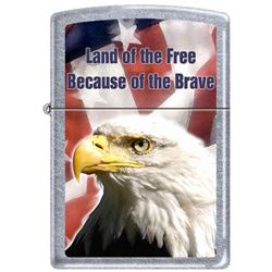 GENUINE ZIPPO LIGHTER BECAUSE OF THE BRAVE