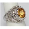 Image 2 : NATURAL 2.11 CTW  CITRINE RING .925 STERLING SILVER