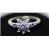 Image 1 : .925 STERLING SILVER .89 CTW TANZANITE RING