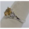 Image 2 : LIGHT YELLOW CZ .925 STERLING SILVER RING