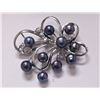 Image 1 : 10 BLACK PEARL CZ BROOCH AUTHENTIC PHILIPPINE PEARL MET