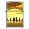 Image 1 : GENUINE ZIPPO COWBOY SERIES LIGHTER INTO THE SUNSET