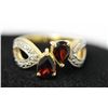 Image 1 : 14K GOLD PLATED GARNET RING 2.01 CTW