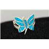 Image 2 : BLUE BUTTERFLY RING .925 STERLING SILVER