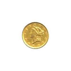 Early Gold Bullion $1 Liberty Gold type1 Extra Fine to