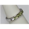 Image 2 : 0.69 CTW PERIDOT RING .925 STERLING SILVER